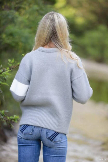 Knit button front cardigan