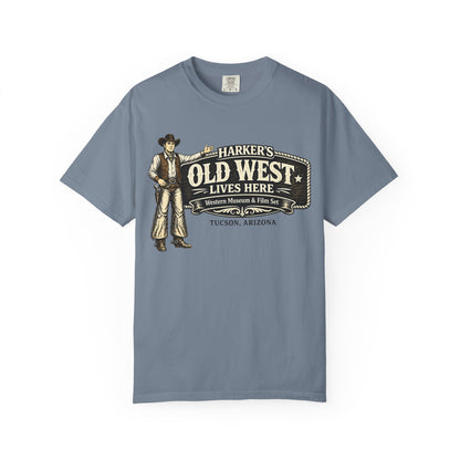 Harker's Old West Lives Here T-Shirt — Vintage Cowboy Tucson Arizona Tee