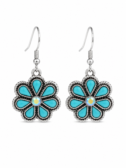 Gem Illusions™ Turquoise Bloom Earrings