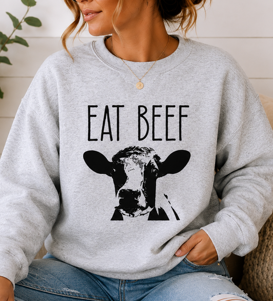 Eat Beef Cow Graphic Tee