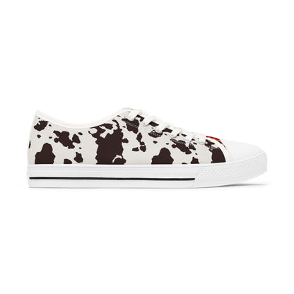 Touch of Aztec Stylish Women's Cow Print Sneakers | Trendy Footwear for Casual Outings, Gifts, Everyday Wear, Fashion Statement