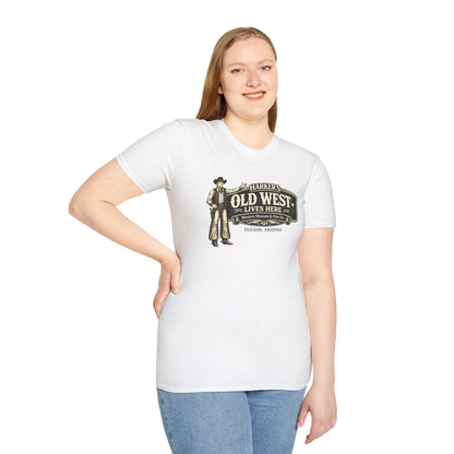 Harker's Old West T-Shirt – “Harker’s Old West Lives Here” Vintage Western Tee