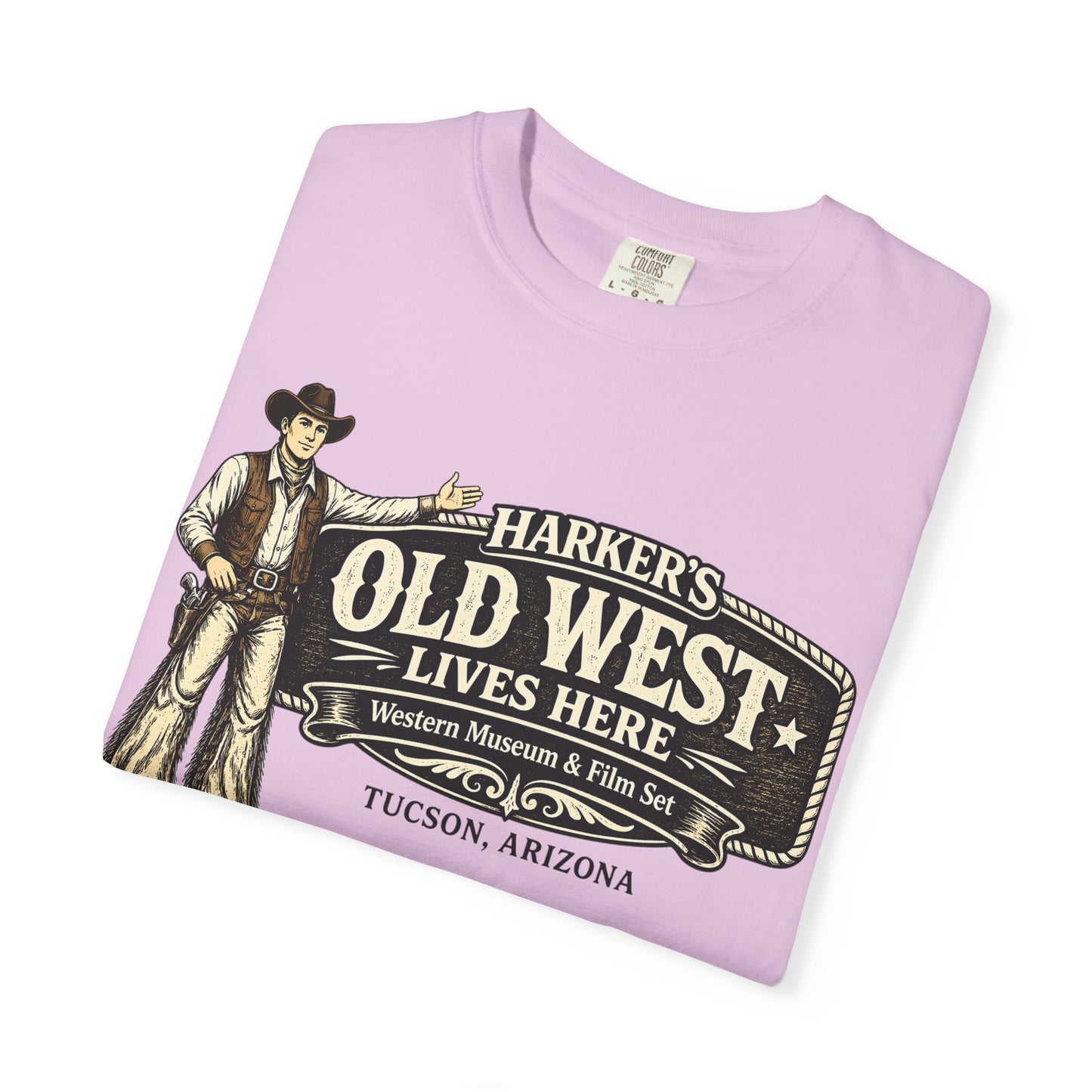Harker's Old West Lives Here T-Shirt — Vintage Cowboy Tucson Arizona Tee