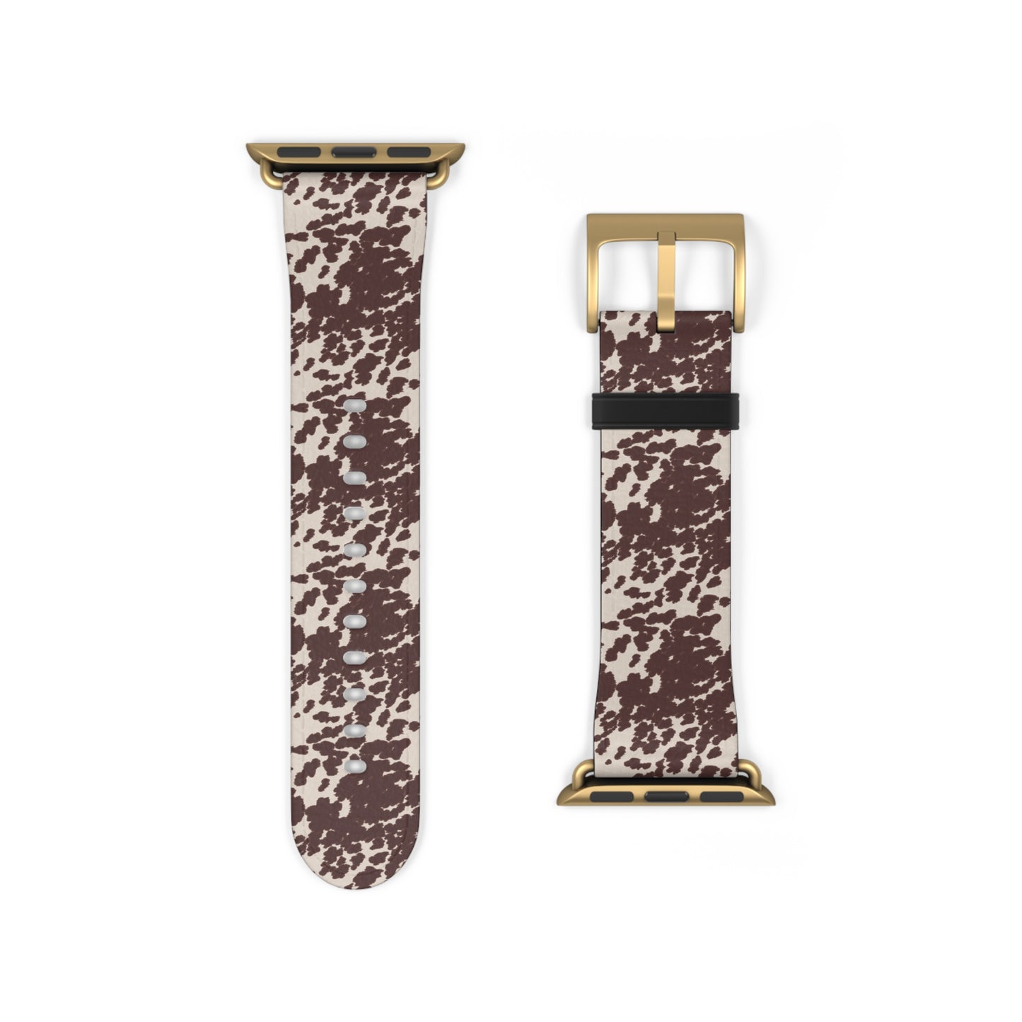 Stylish Cow Print Watch Band - Fashionable Accessory for Casual Outfits