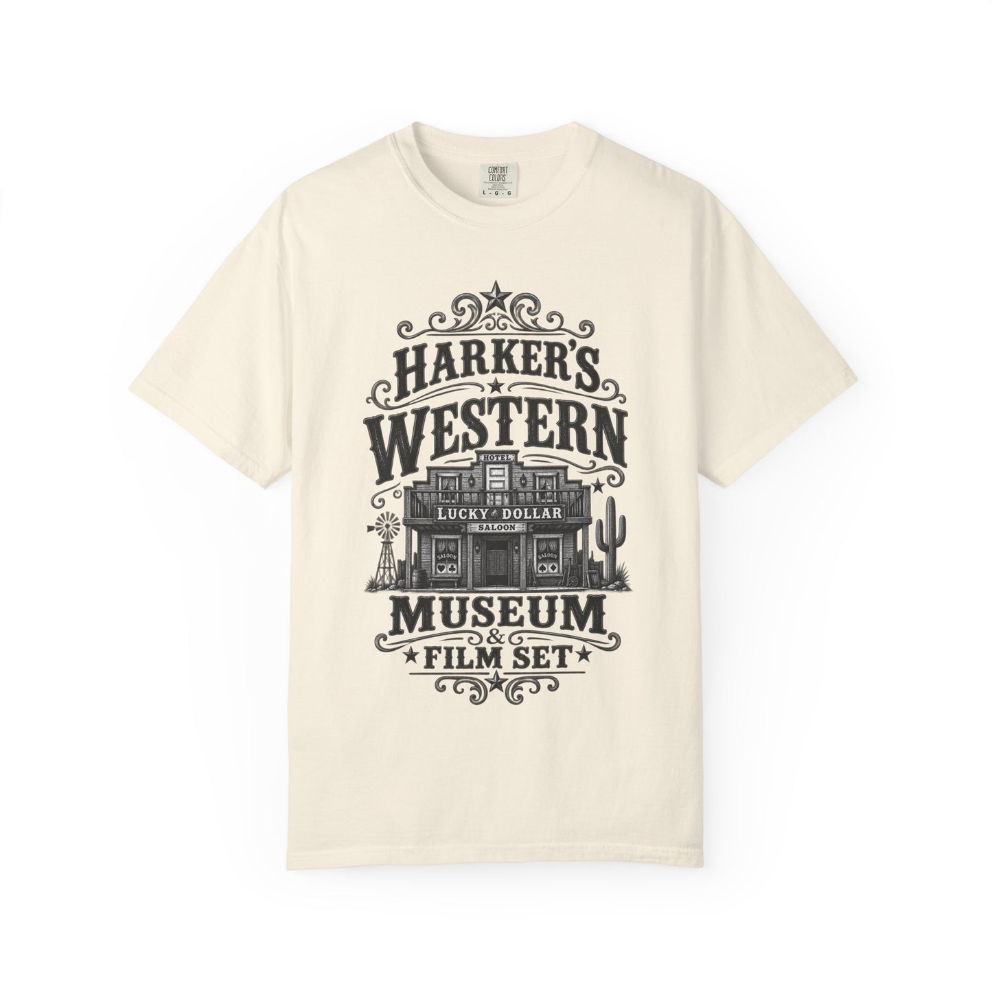 Western Museum T-Shirt — Harker’s Lucky Dollar Film Set Vintage Graphic Tee