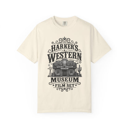 Western Museum T-Shirt — Harker’s Lucky Dollar Film Set Vintage Graphic Tee