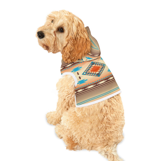 Southwestern Diamond Pet Hoodie — Aztec Print Dog/Cat Hoodie