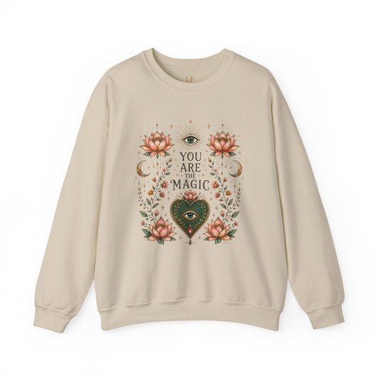 You Are the Magic Mystical Lotus Crewneck Sweatshirt