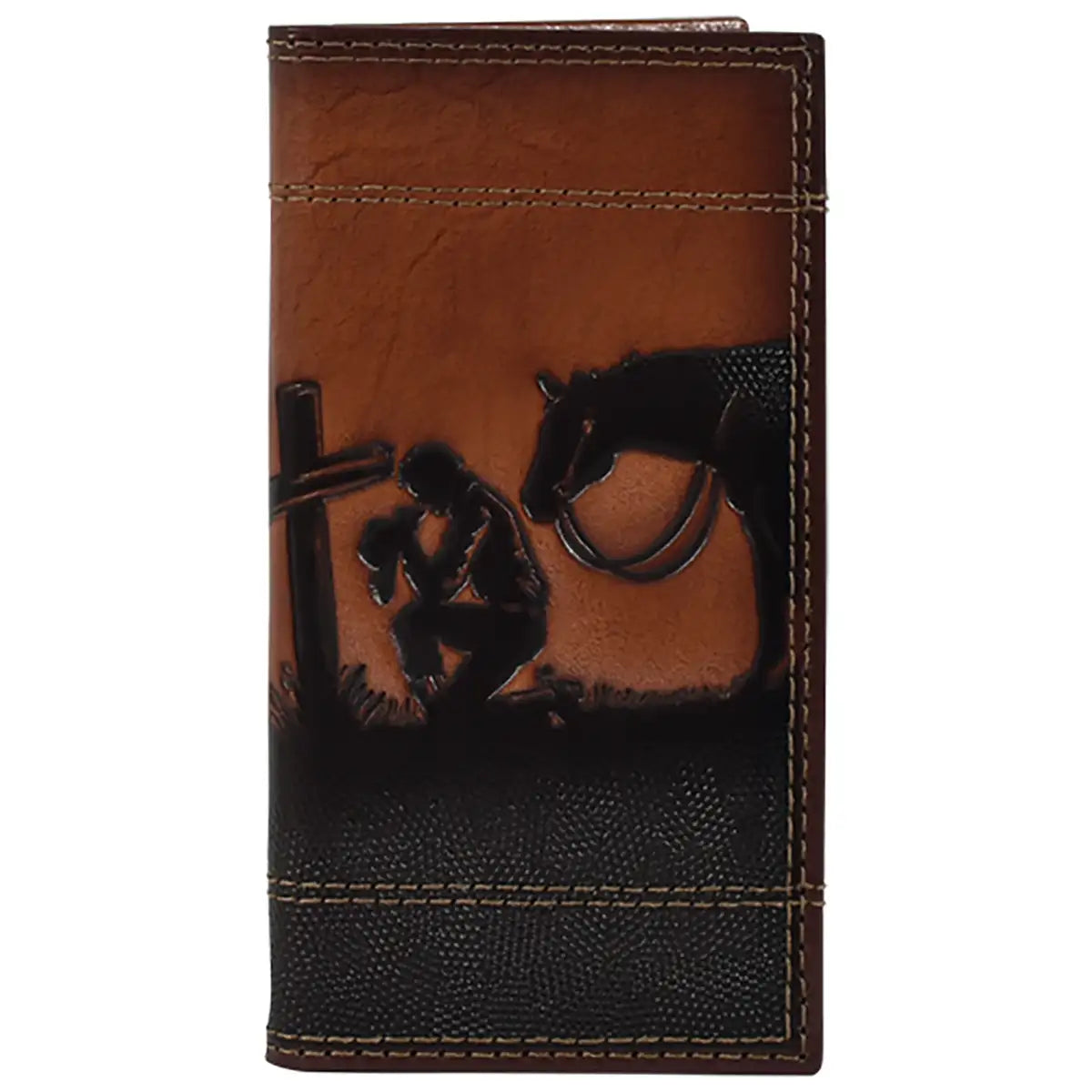 Justin Trail Prayer (Brown) - Men's Youth Junior Rodeo Wallet