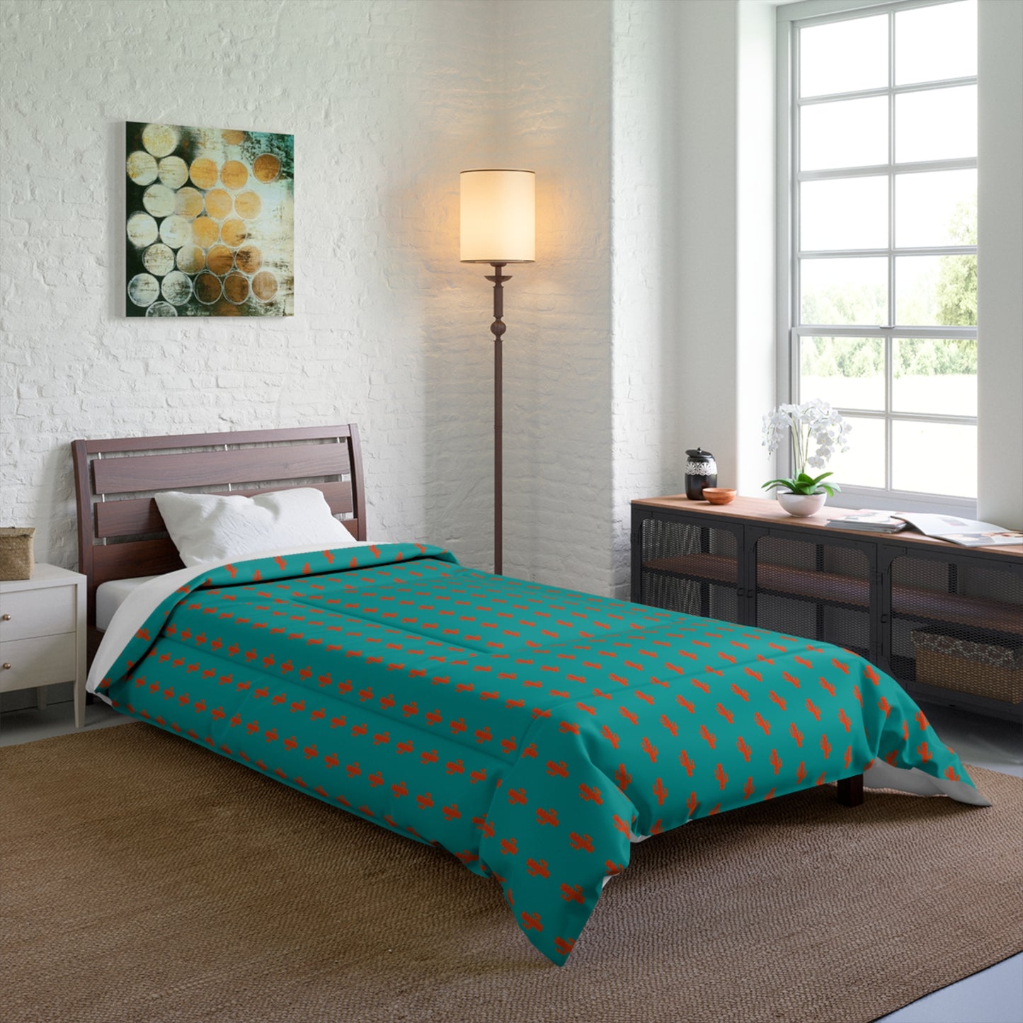 Cactus Comforter for Cozy Bedrooms