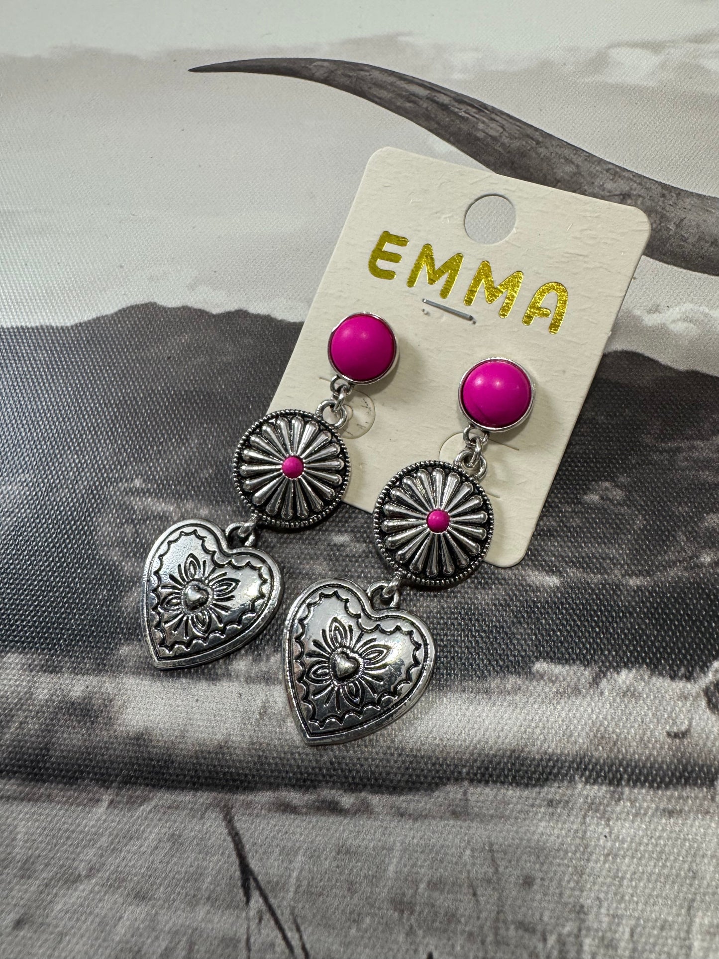 The Valentine Earrings - Pink