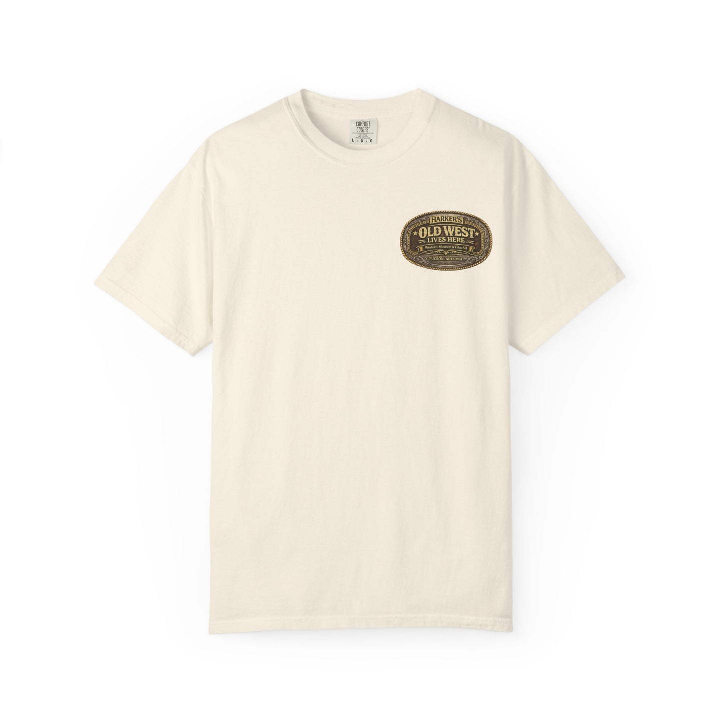 Harker's Old West Lives Here Unisex T-Shirt — Harker’s Tucson Vintage Western Tee
