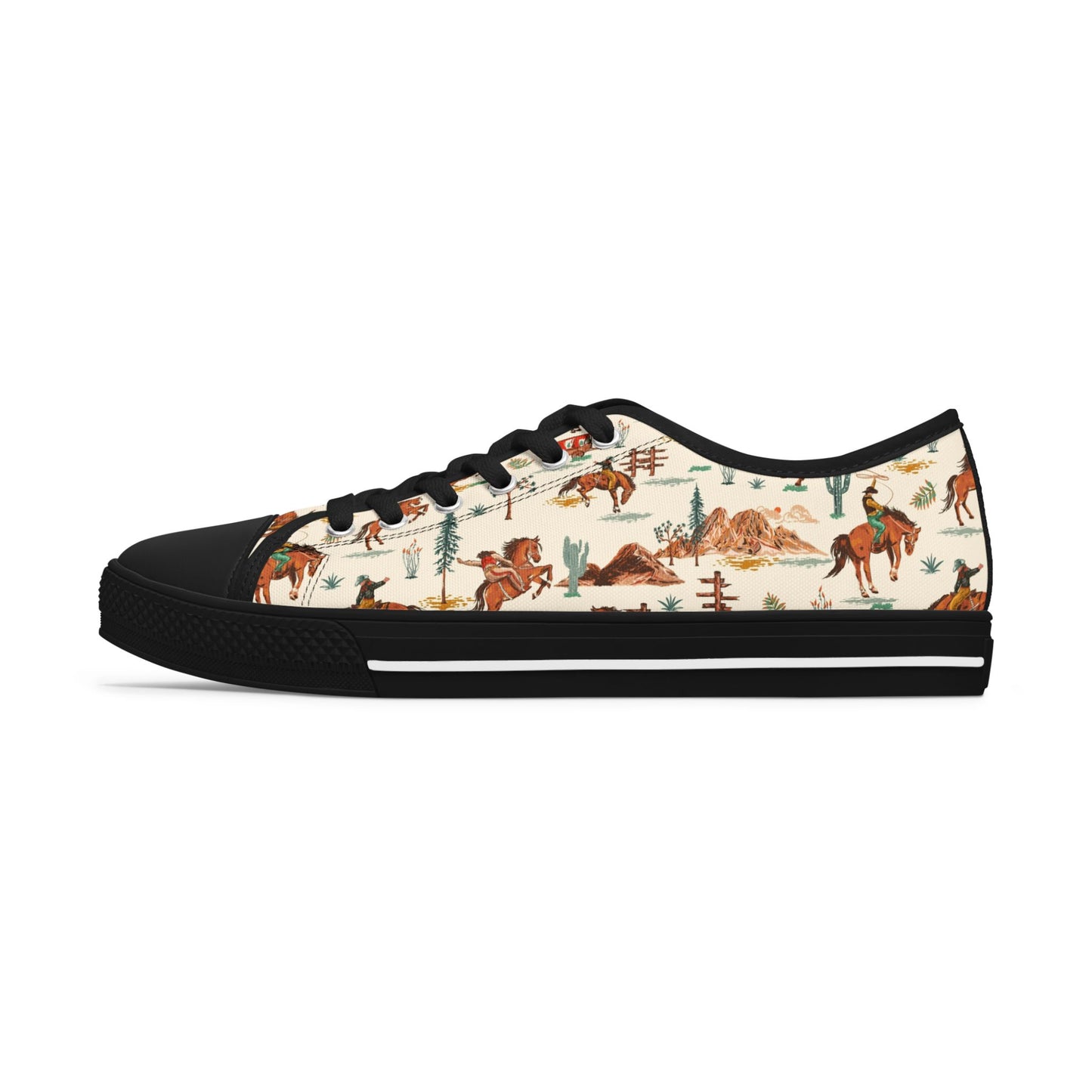 Western Vintage Boho Style Women's Low Top Sneakers, Casual Footwear, Unique Horse Print Shoes, Perfect Gift for Animal Lovers, Everyday Wear, Summer [...]