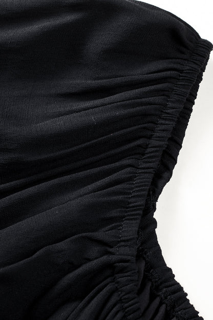 Tatum Drawstring Ruffle Mini Dress