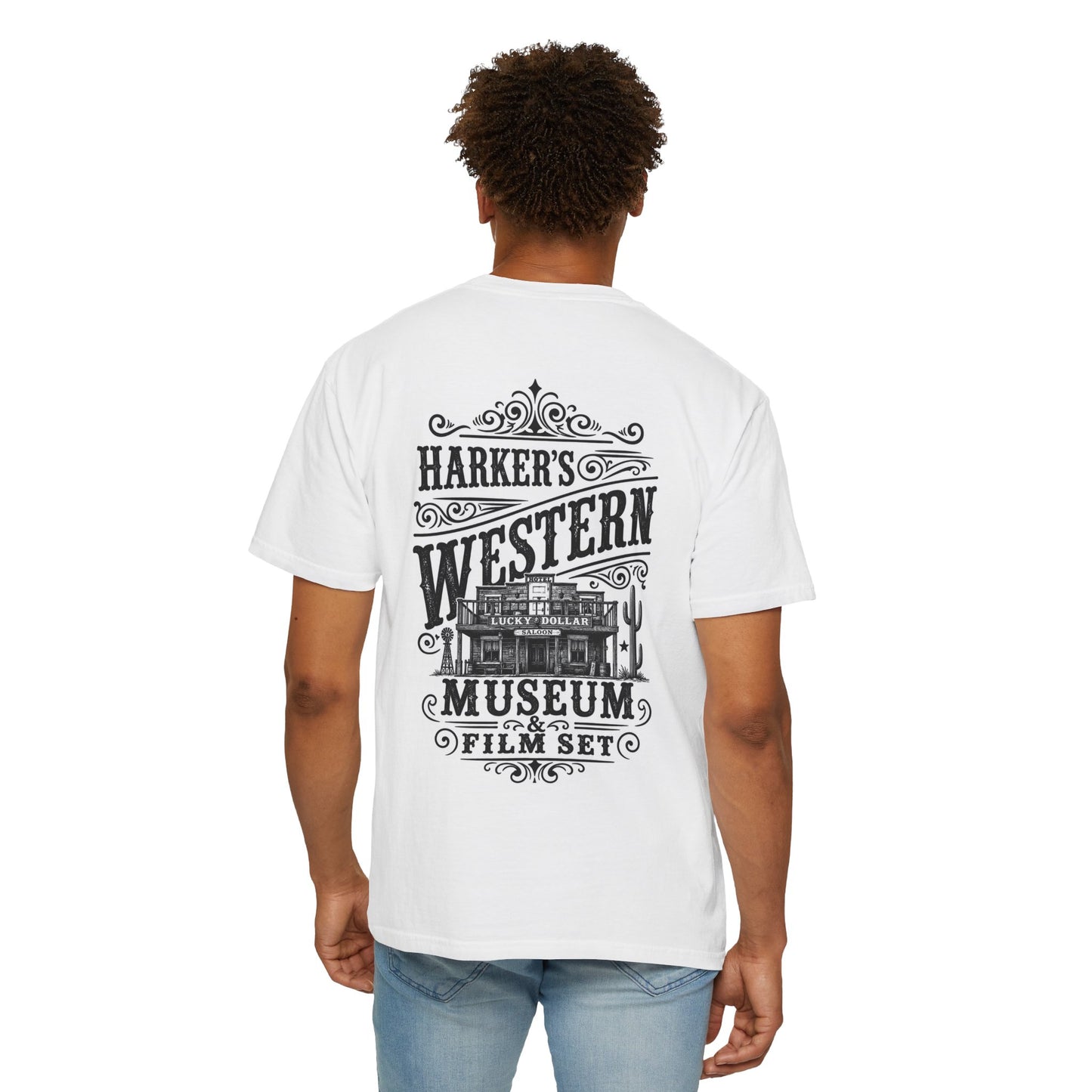 Harker's Western Museum T-Shirt — “Harker’s Western Museum & Film Set” Vintage Graphic Tee