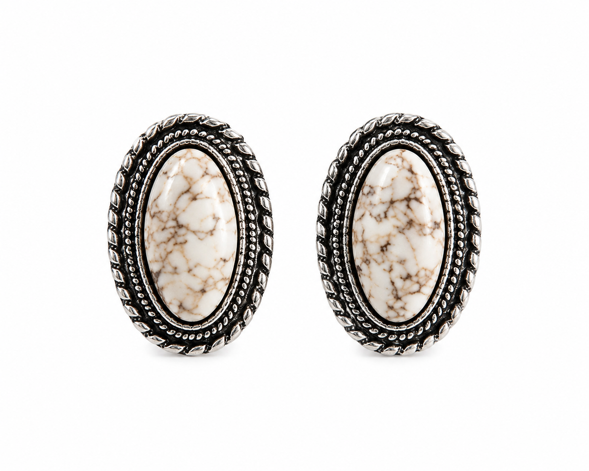 Gem Illusions™ Ivory Canyon Stud Earrings