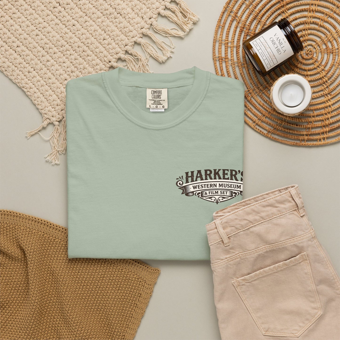Harker's Gambler Unisex T-Shirt — “Harker’s Old West Lives Here” Vintage Western Tee