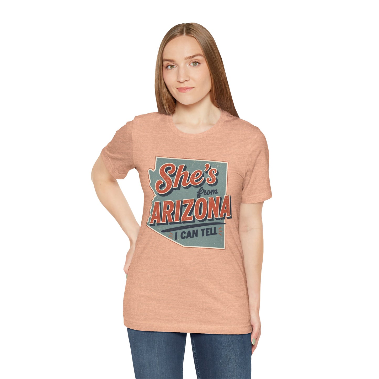 She's From Arizona I Can Tell Cowgirl T-Shirt -  Western Tee