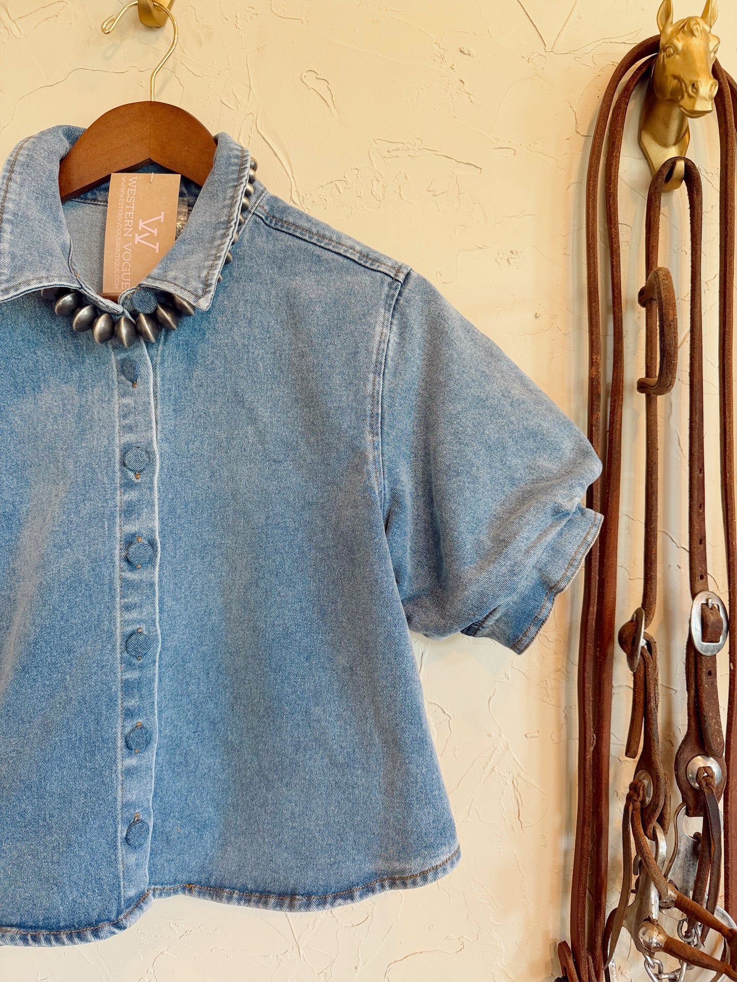 The Daylen Denim Top