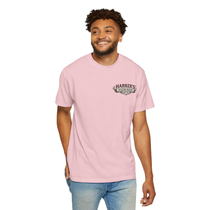 Harker's Gambler Unisex T-Shirt — “Harker’s Old West Lives Here” Vintage Western Tee