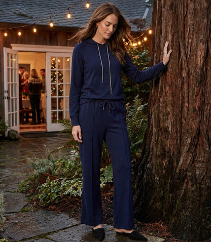 Petite Size Drawstring Pintuck Sweatpants
