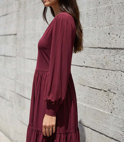 Long Sleeve Tiered Dress