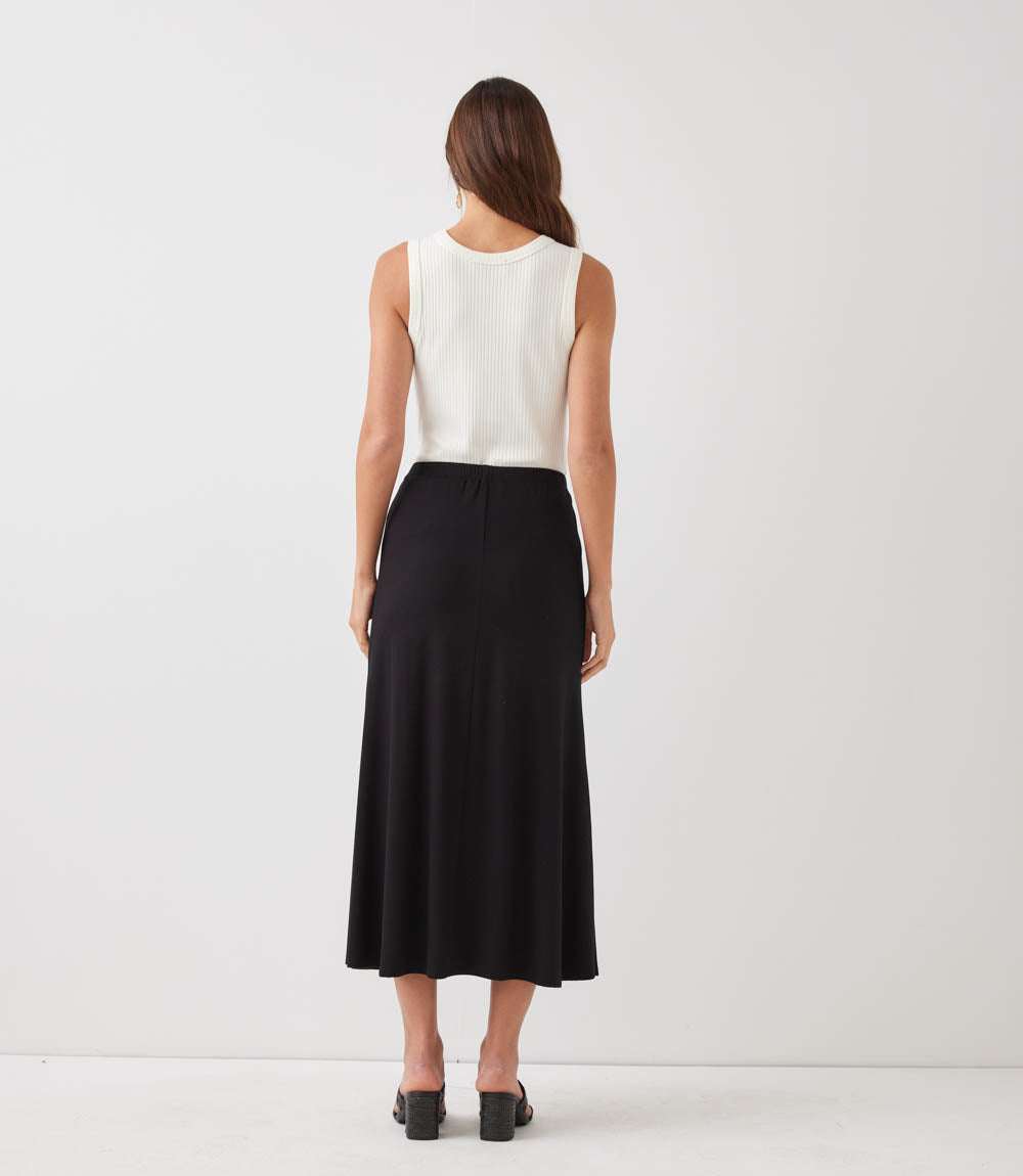 Side-Slit Midi Skirt
