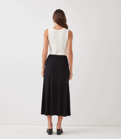 Side-Slit Midi Skirt