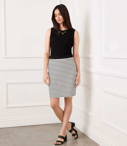 Stripe Short Skirt
