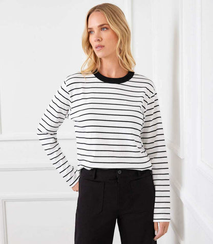 Stripe Long Sleeve Top