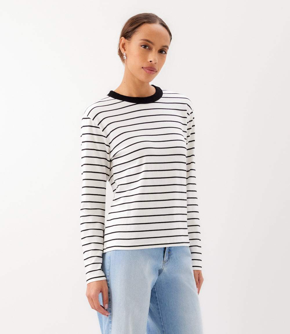 Stripe Long Sleeve Top