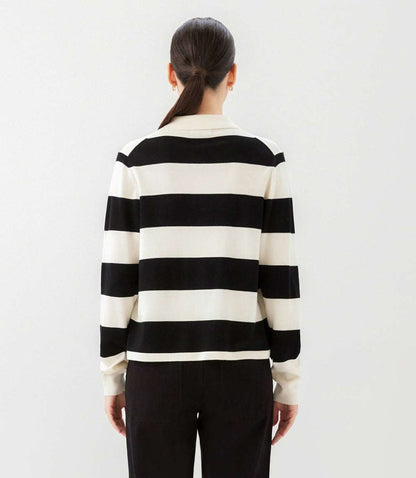 Game Day Collared Stripe Sweater