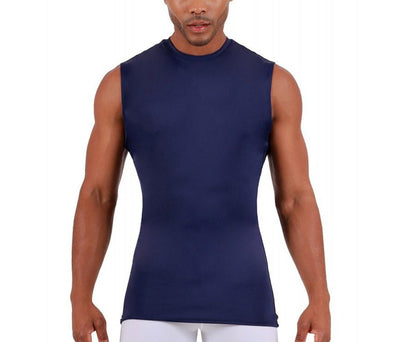 Insta Slim Big and Tall Compression Sleeveless High CrewNeck 2MAT018BT