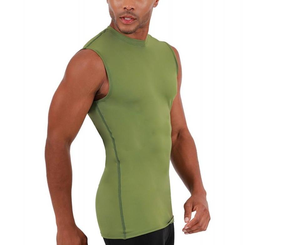 Insta Slim Compression Sleeveless High Crew Neck Shirt 2MAT018