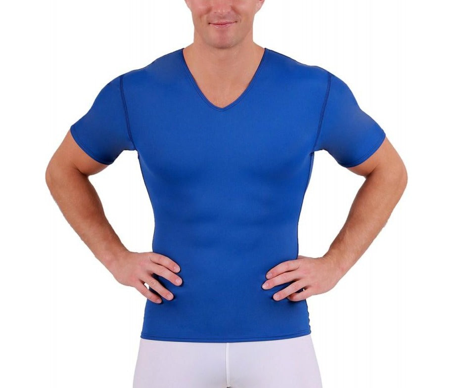 Insta Slim Big and Tall Medium Compression Short Sleeve V-Neck 2VAT001BT