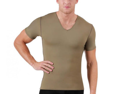 Insta Slim Big and Tall Medium Compression Short Sleeve V-Neck 2VAT001BT