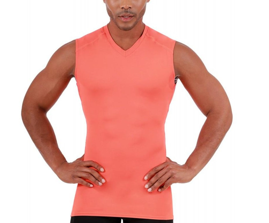 Insta Slim Big and Tall Medium Compression V-Neck Shirt 2VAT013BT