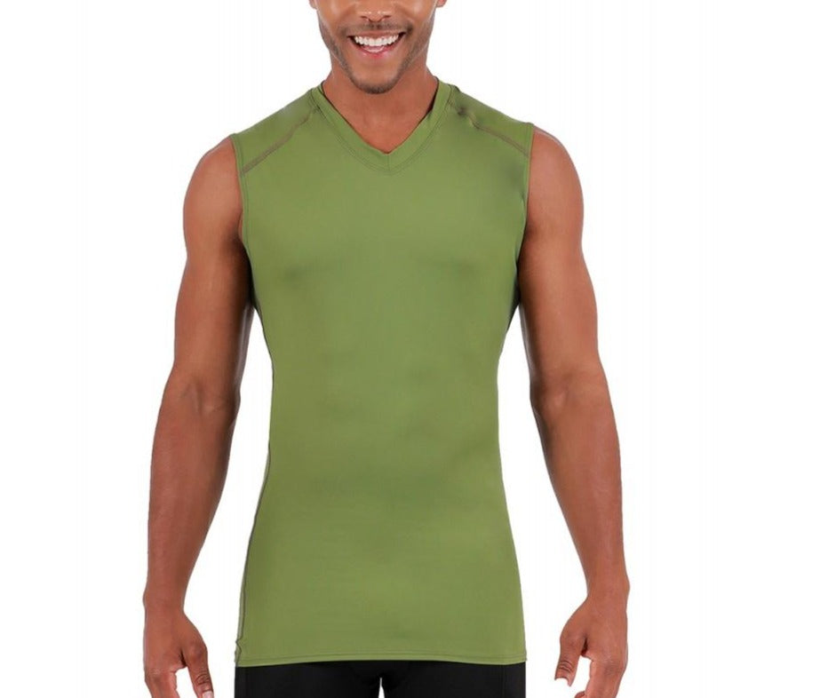 Insta Slim Big and Tall Medium Compression V-Neck Shirt 2VAT013BT