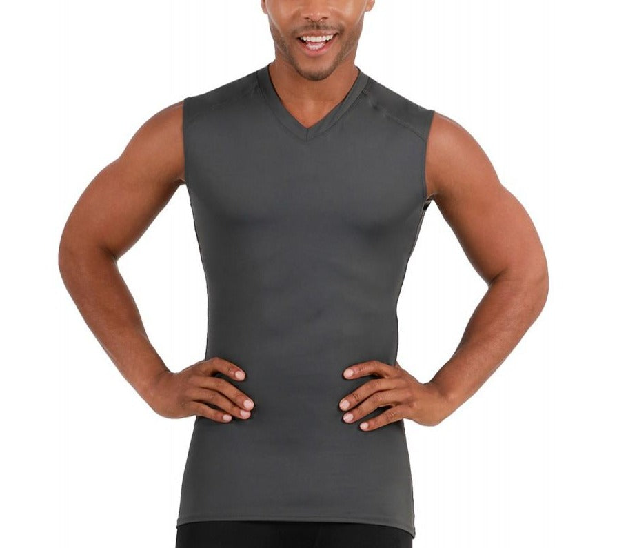 Insta Slim Big and Tall Medium Compression V-Neck Shirt 2VAT013BT