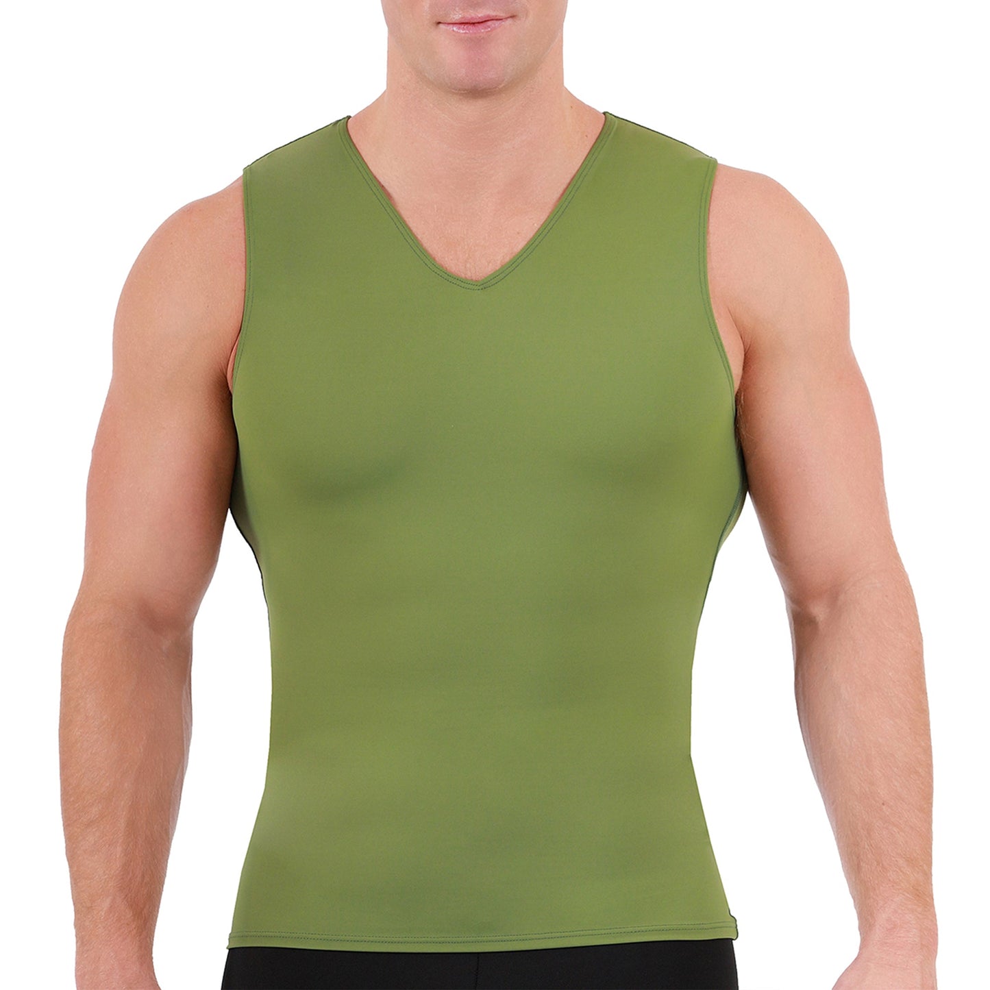 Insta Slim I.S.Pro USA Medium Compression Sleeveless V-Neck Tank 2VAT0N1