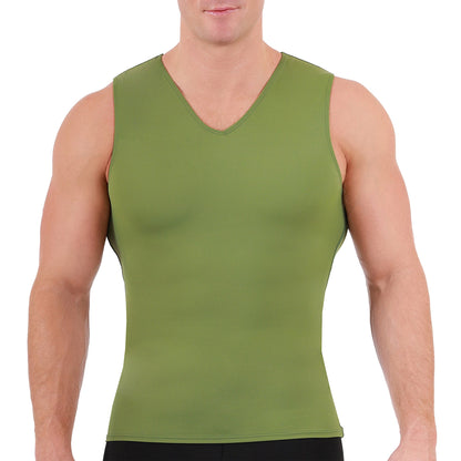 Insta Slim I.S.Pro USA Medium Compression Sleeveless V-Neck Tank 2VAT0N1