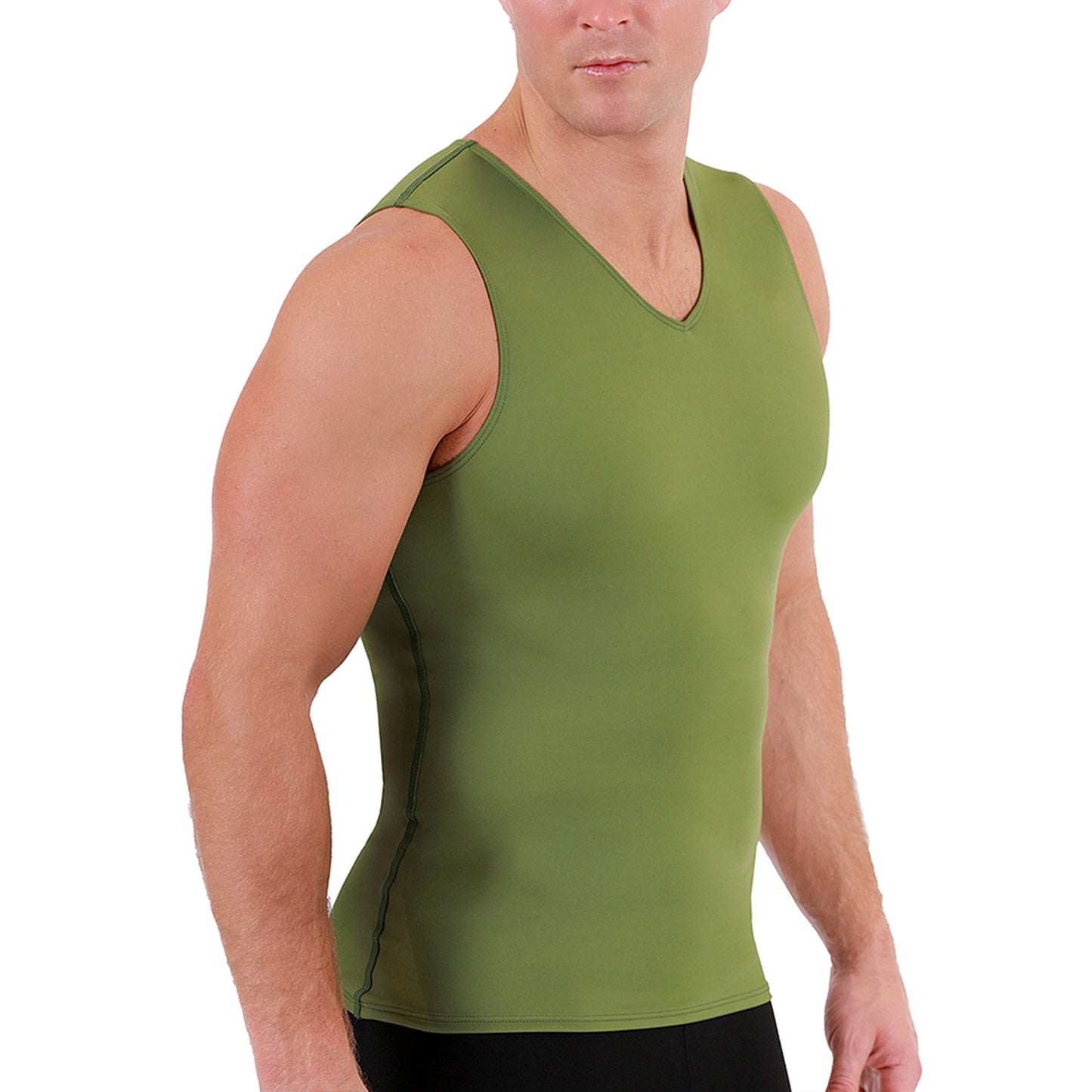 Insta Slim I.S.Pro USA Medium Compression Sleeveless V-Neck Tank 2VAT0N1