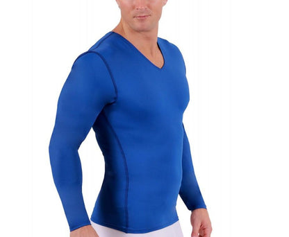 Insta Slim Big and Tall Medium Compression Long Sleeve V-Neck 2VLST01BT