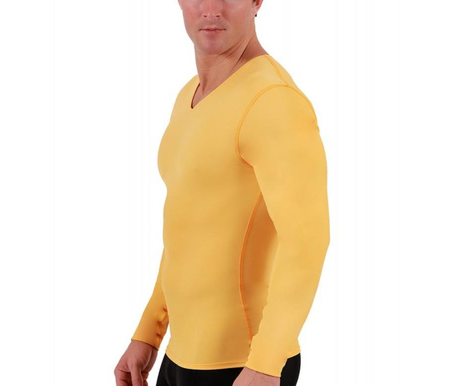 Insta Slim Big and Tall Medium Compression Long Sleeve V-Neck 2VLST01BT