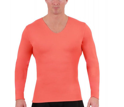 Insta Slim Big and Tall Medium Compression Long Sleeve V-Neck 2VLST01BT