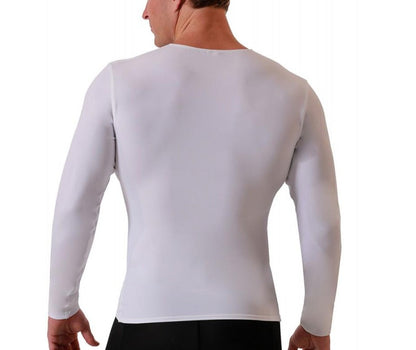 Insta Slim Big and Tall Medium Compression Long Sleeve V-Neck 2VLST01BT