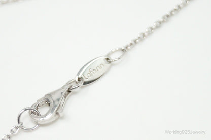 Vintage Designer Lafonn Cubic Zirconia Sterling Silver Necklace
