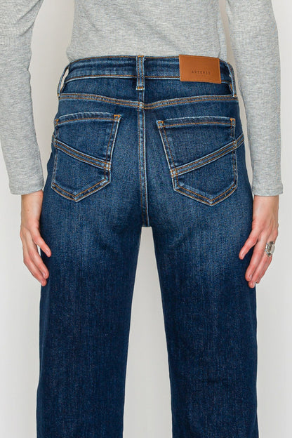 Plus Tummy Control Western High Rise Straight Leg Jeans