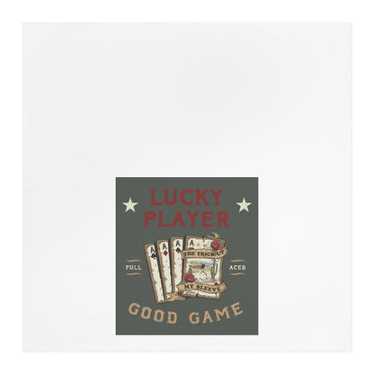 Lucky Player Vintage-Inspired Tea Towel for Gamers