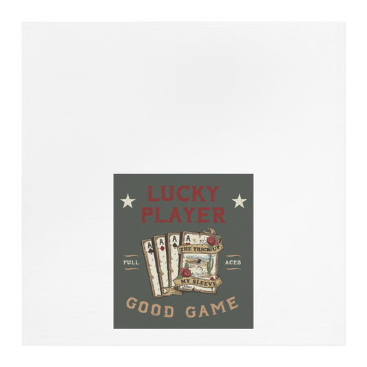 Lucky Player Vintage-Inspired Tea Towel for Gamers